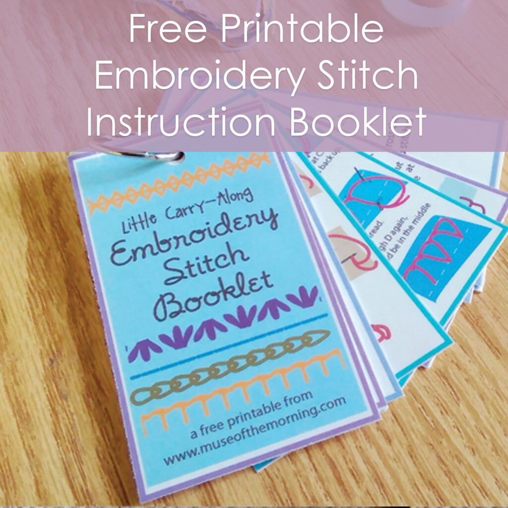 Free Printable Embroidery Stitch Binder Ring Instruction Booklet with regard to Free Printable Printable Embroidery Stitch Guide