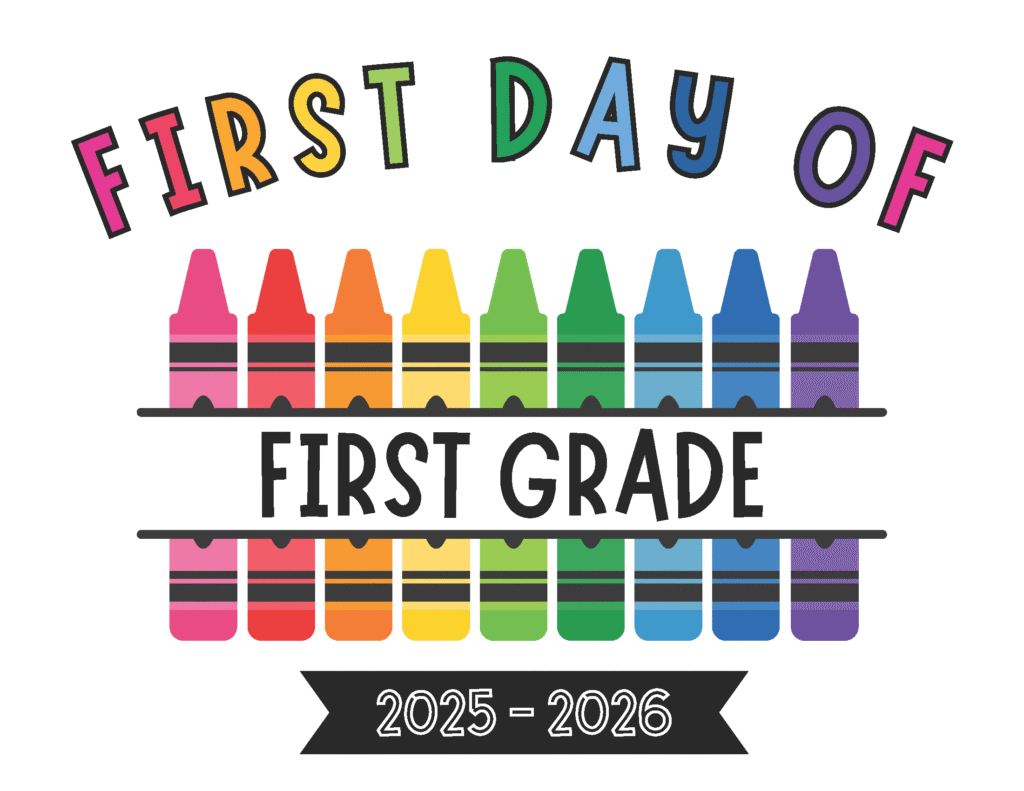 Free Printable First Day Of School Signs | Baking You Happier with regard to My First Day Of School Sign Printable