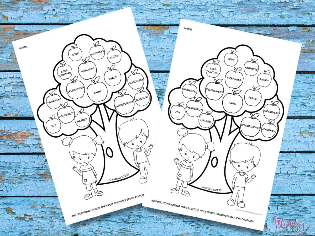 Free Printable Fruit Of The Spirit Activity Sheet For Kids - for Free Printable Fruit of the Spirit Crafts