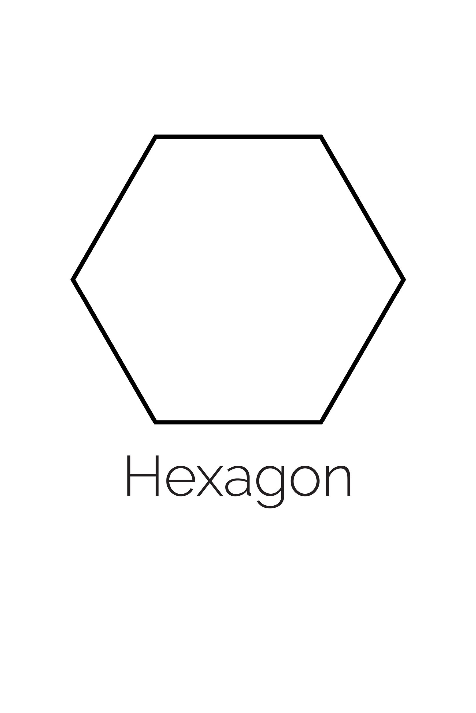 Free Printable Hexagon Shape intended for Free Printable Hexagon Template