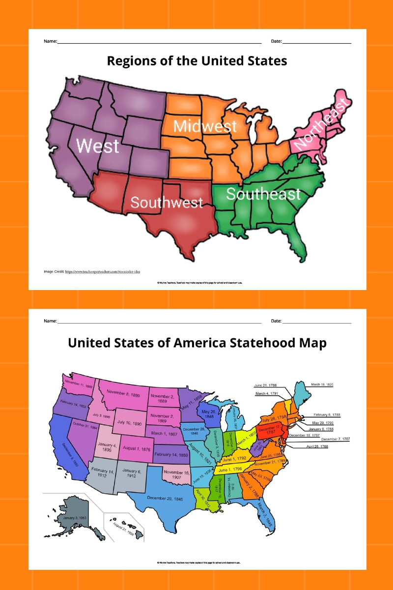 Free Printable Maps Of The United States Bundle throughout Map Of The United States Regions Printable