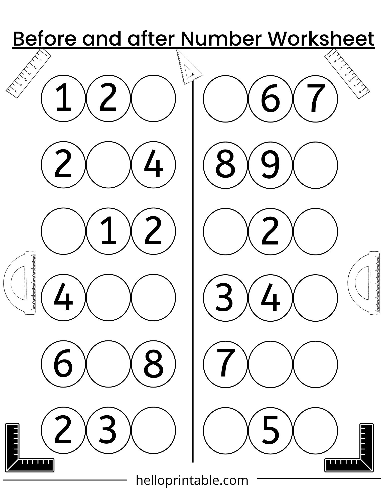 Free Printable Math Worksheets For Prek | Printable Worksheets for Free Printable Preschool Math Worksheets