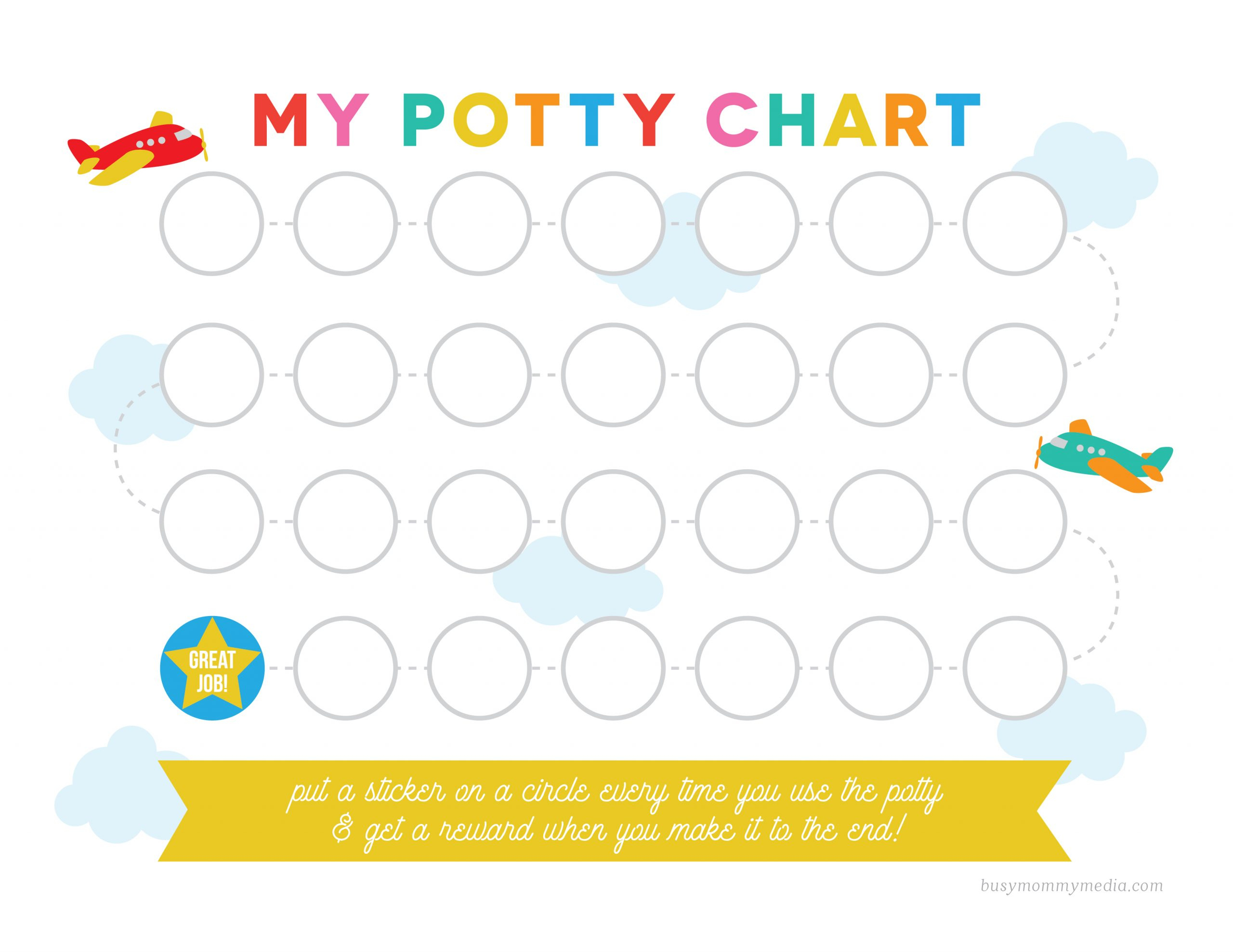 Free Printable Potty Training Chart pertaining to Potty Training Chart Printable Free