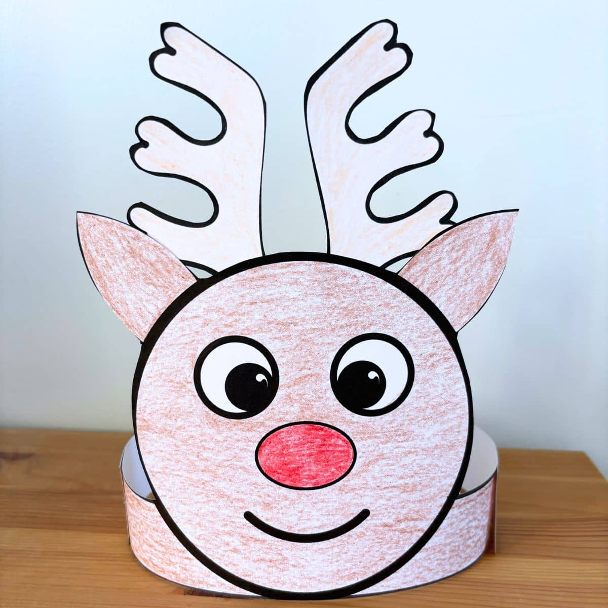Free Printable Reindeer Headband Craft For Christmas - Simply Full inside Reindeer Antler Headband Printable Free