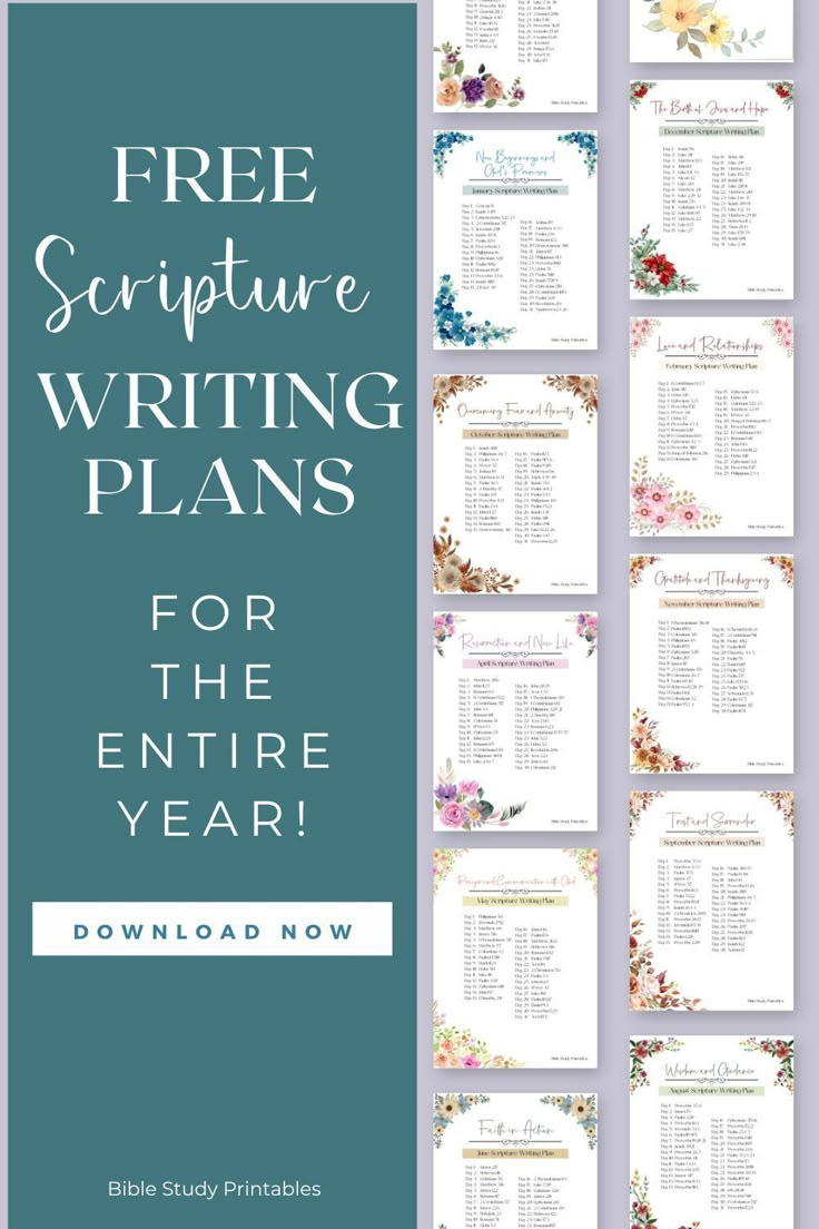 Free Printable Scripture Writing Plans pertaining to Free Printable Scripture Writing Plans
