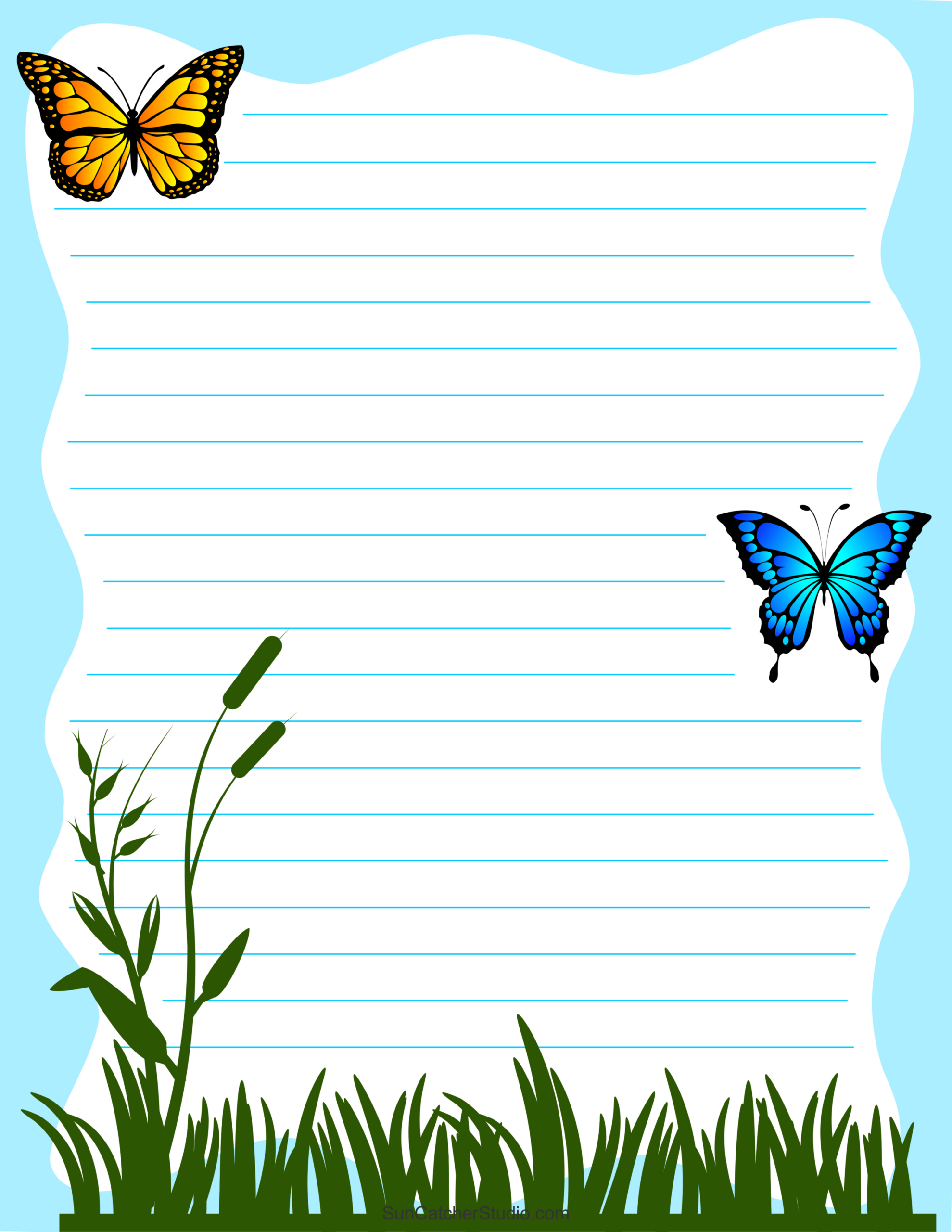 Free Printable Stationery And Lined Letter Writing Paper – Free inside Free Printable Stationery No Lines