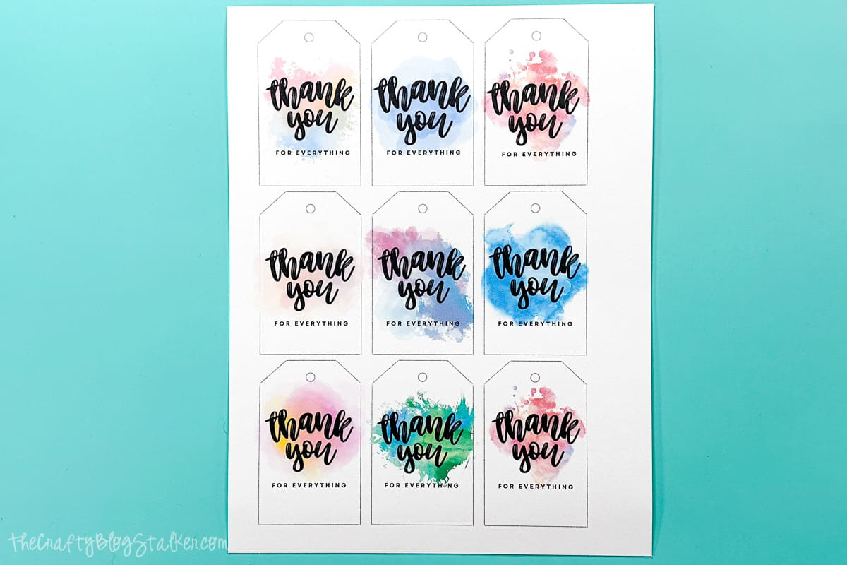 Free Printable Thank You Tags - The Crafty Blog Stalker regarding Thank You Free Printable Tags
