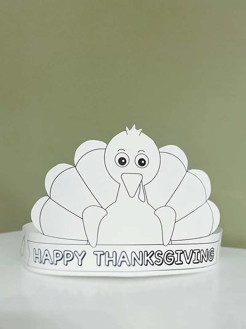 Free Printable Thanksgiving Hat Templates Turkey Hat Template in Free Printable Turkey Hat Template