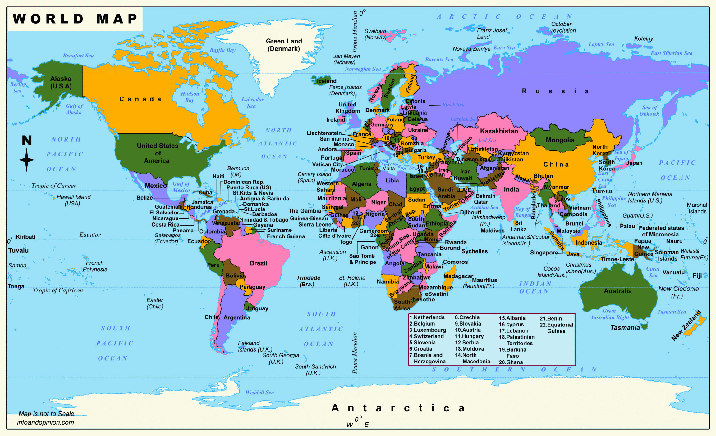 Free Printable World Map Poster For Kids [Pdf] regarding Printable World Map For Kids