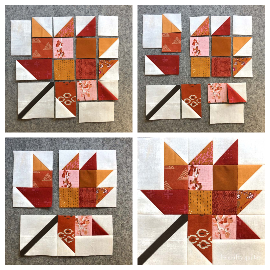 Free Scrappy Leaf Block Pattern! - The Crafty Quilter for Free Printable Maple Leaf Quilt Pattern
