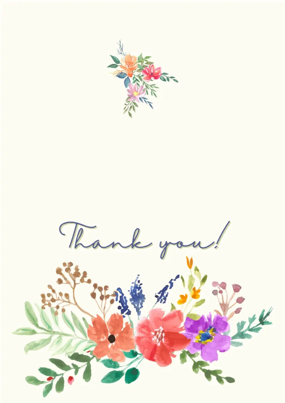Free Thank You Card Template For Google Docs throughout Free Thank You Card Printables