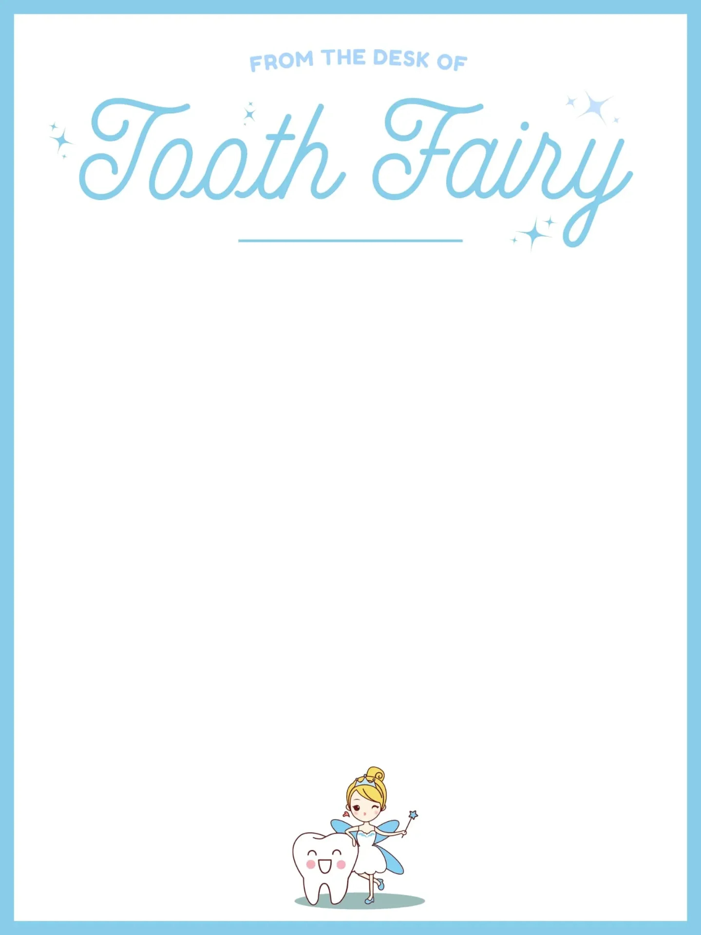 Free Tooth Fairy Letter Generator | Create Magical Letters In Seconds with Tooth Fairy Letter Free Printable