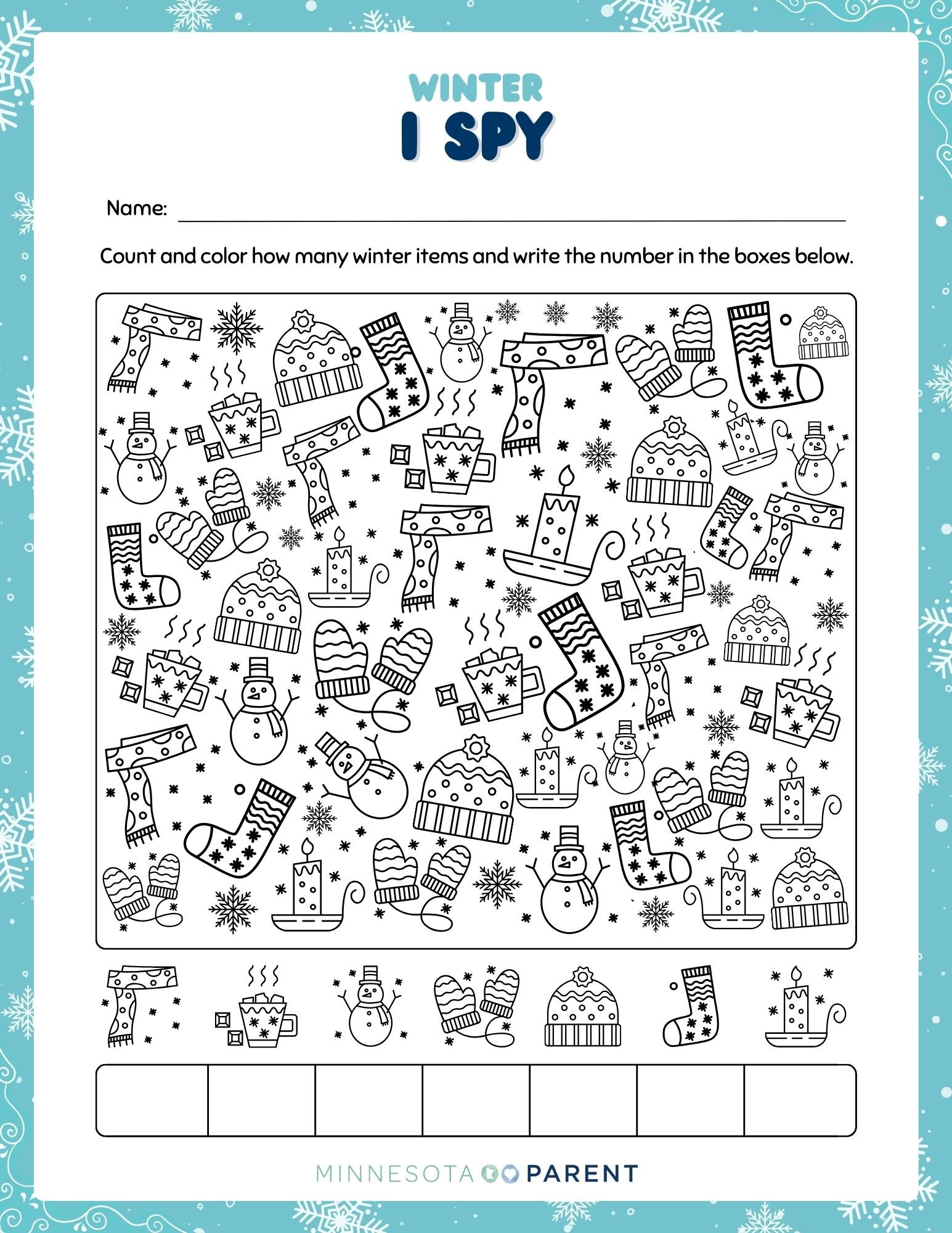Free Winter Printables And Activity Pages For Kids - Minnesota Parent inside Printable Activity Pages For Kids