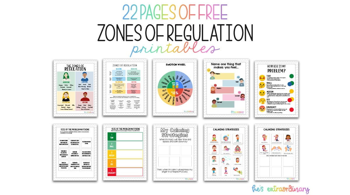 Free Zones Of Regulation Printables intended for Printable Zones Of Regulation Tools