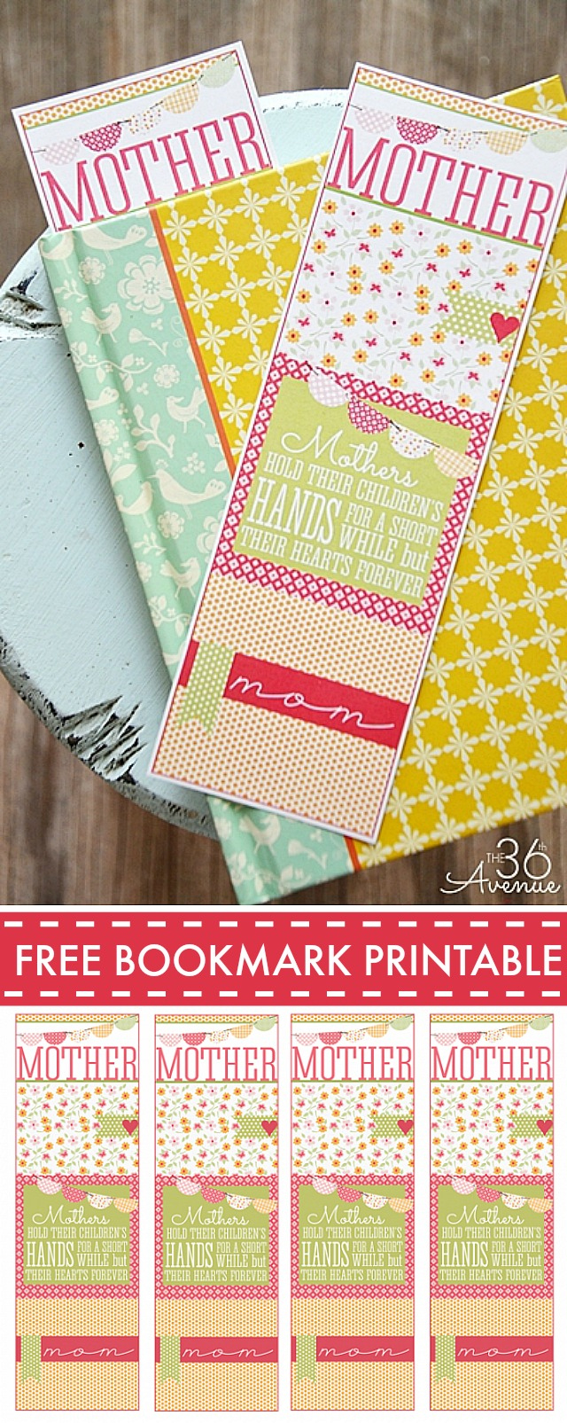 Handmade Gifts – Mother'S Day Bookmark | The 36Th Avenue with Mother'S Day Bookmarks Printable Free