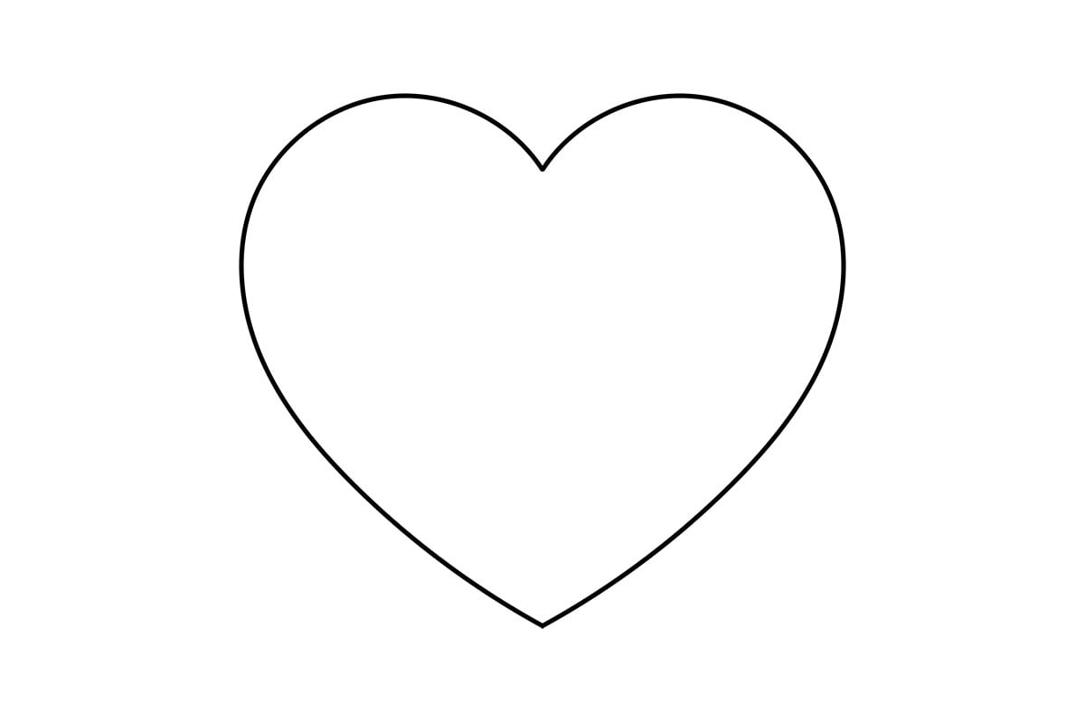 Heart Template (Free Printables) - The Best Ideas For Kids pertaining to Printable 6 Inch Heart Template