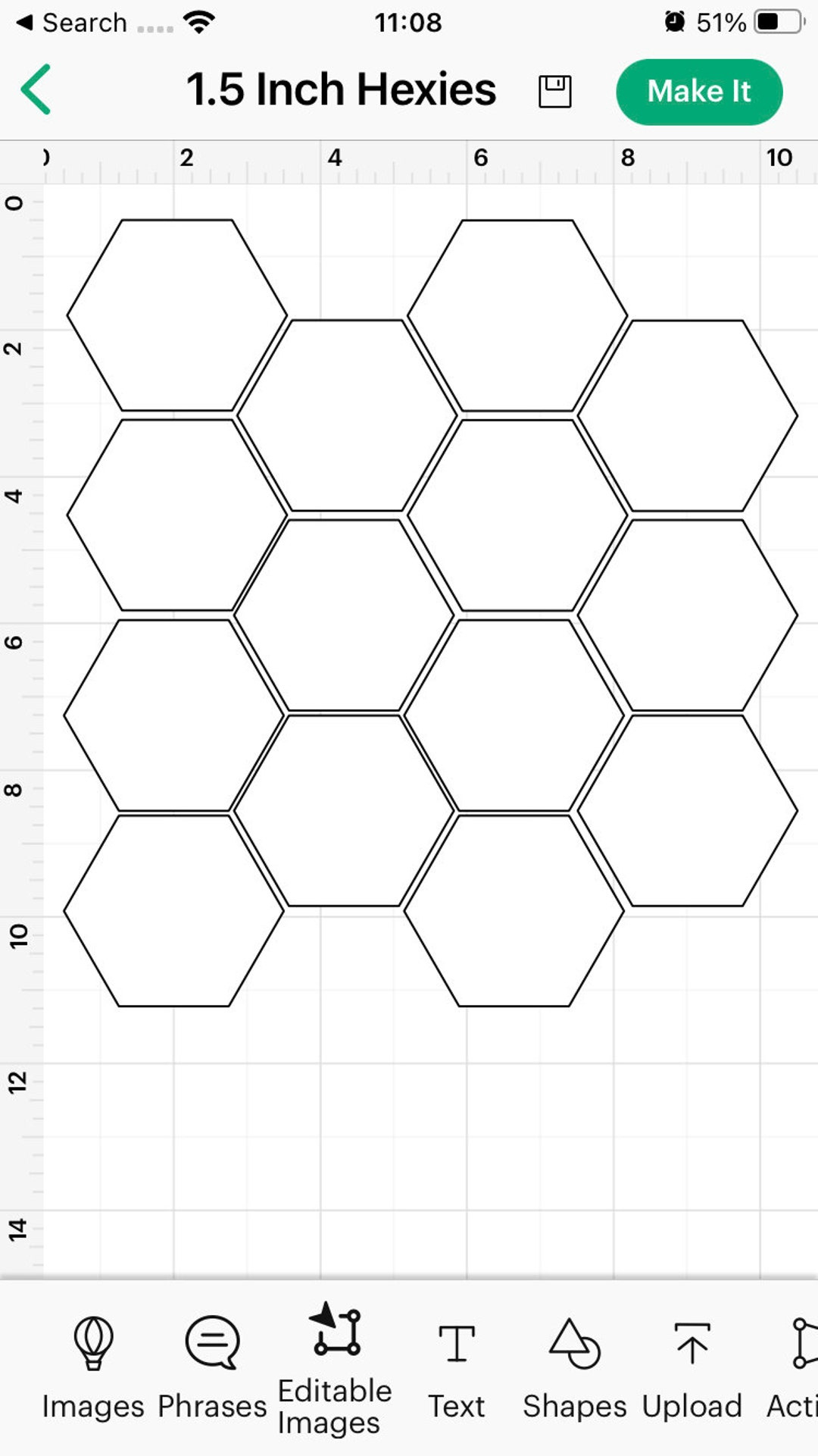 Hexagon English Paper Piecing Cricut Svg-Vorlage Für 0,5" 1 Zoll 0 within Free Printable Hexagon Template