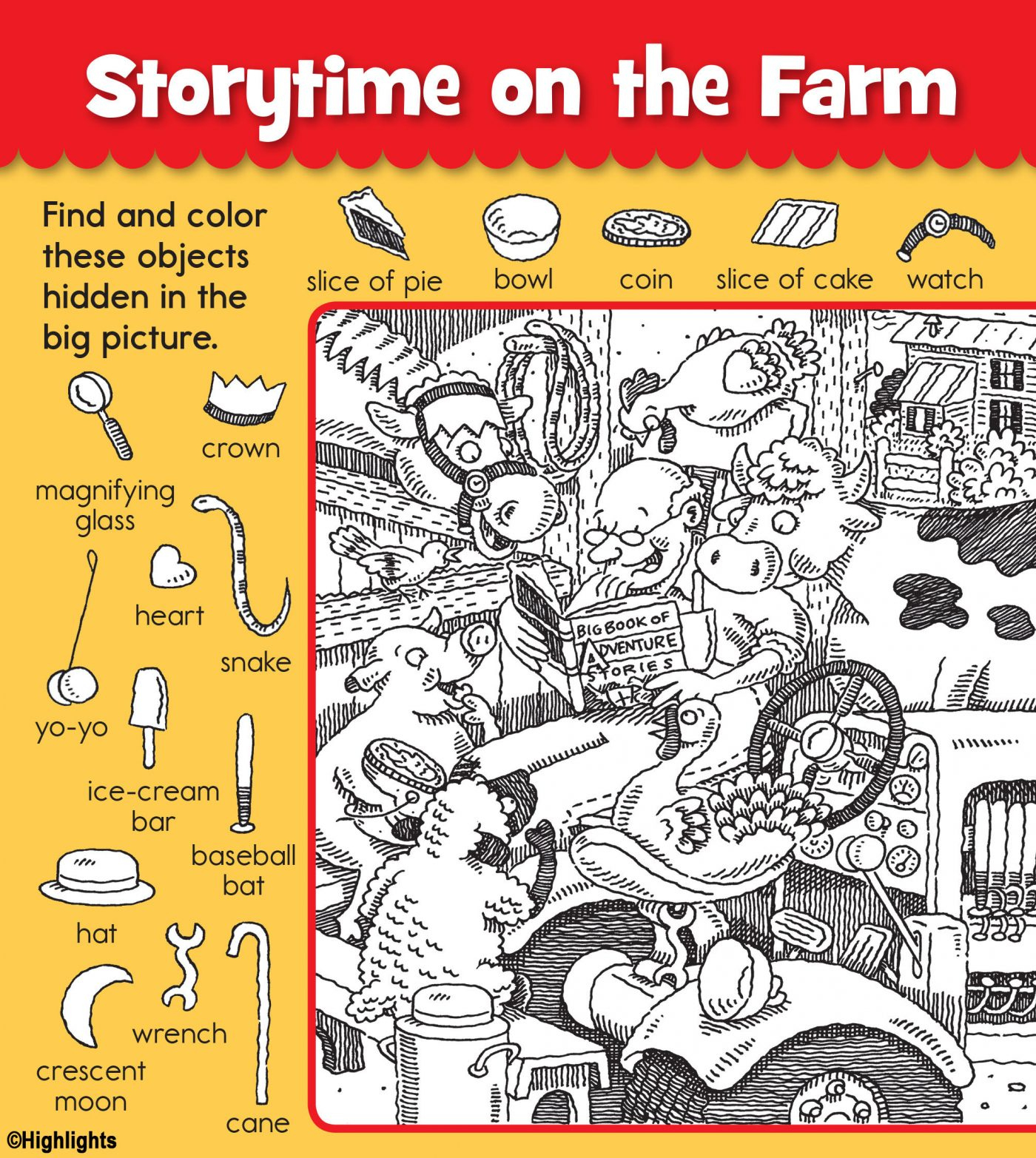 Highlights Hidden Pictures Fun! + Free Activities - Silver Dolphin intended for Free Printable Highlights Hidden Pictures