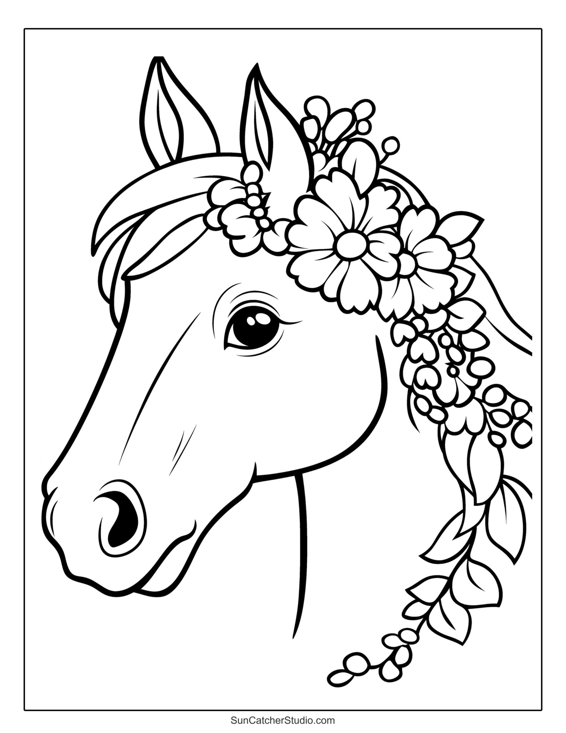 Horse Coloring Pages And Coloring Sheets – Free Printables pertaining to Free Printable Pictures Of Horses