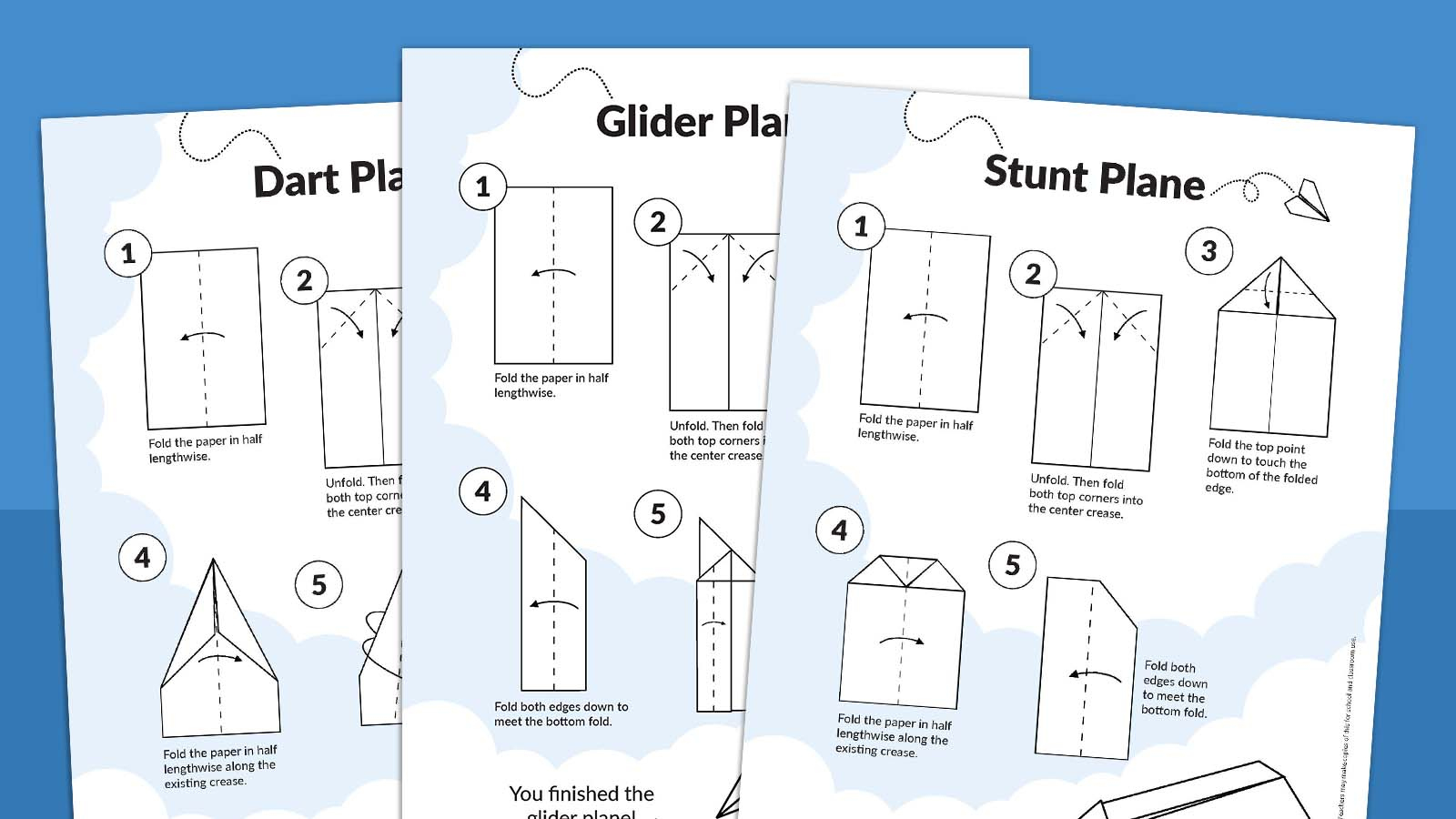 How To Make Paper Airplanes (Free Printable) inside Paper Airplanes Templates Free Printables