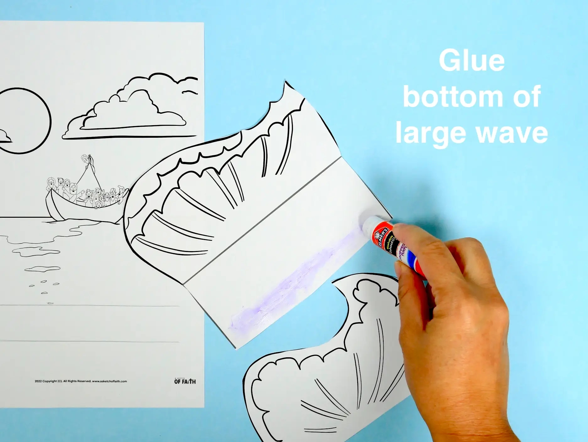 Jesus Calms A Storm – Easy Bible Crafts For Kids inside Printable Jesus Calms The Storm Craft