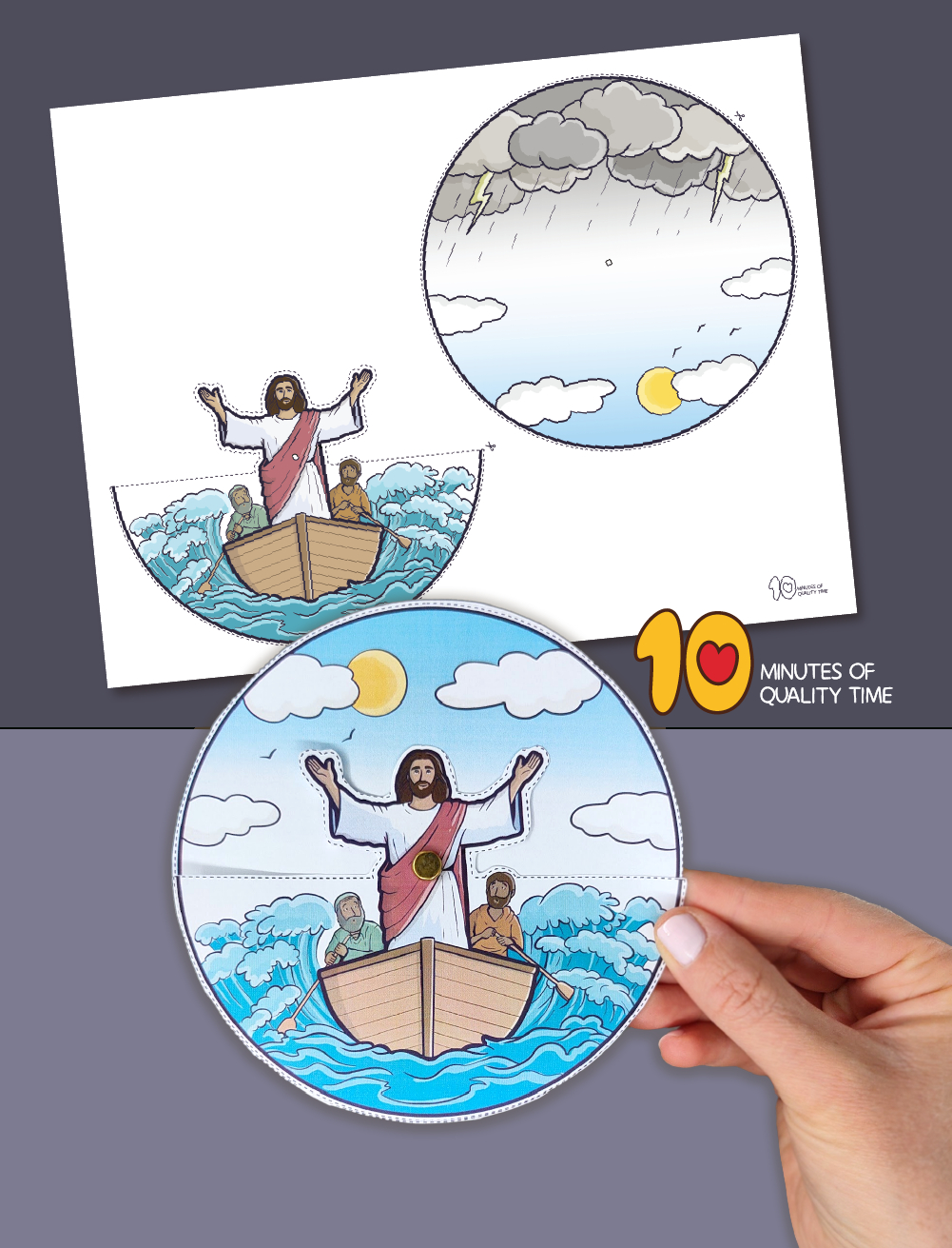 Jesus Calms The Storm Craft – 10 Minutes Of Quality Time for Printable Jesus Calms the Storm Craft