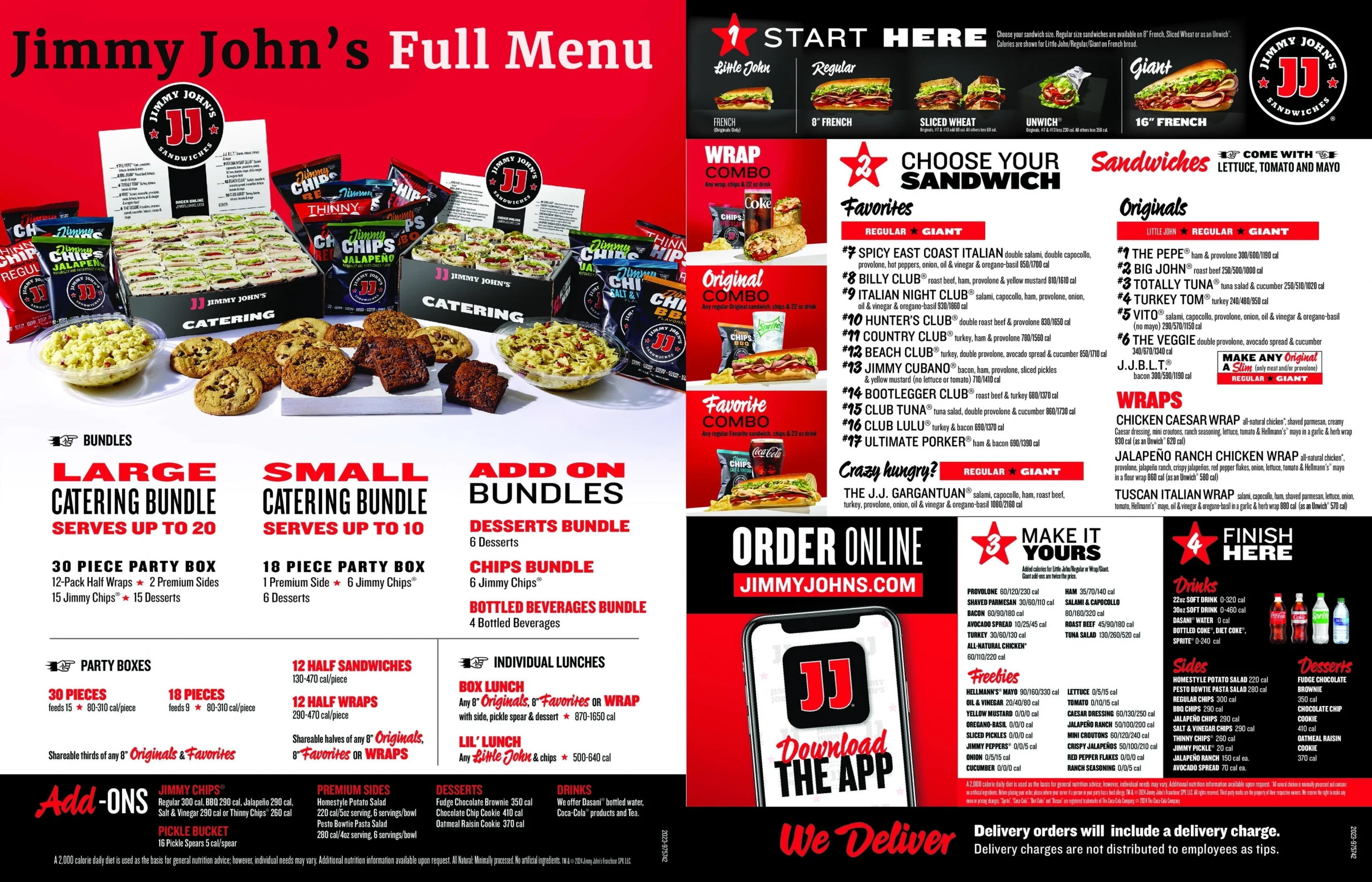 Jimmy John'S Menu With Prices & Picture November 22, 2025 with regard to Printable Jimmy John's Menu