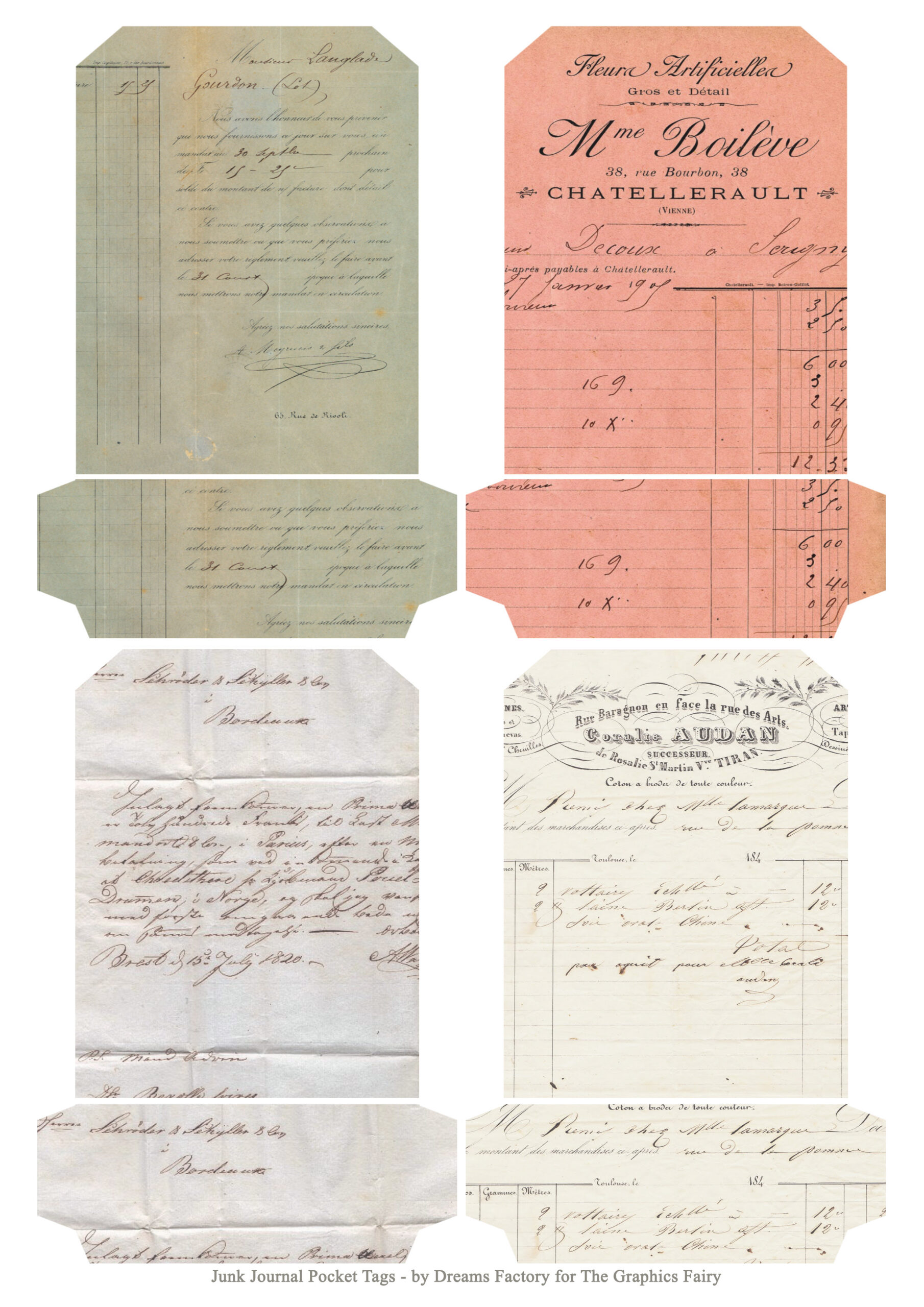 Junk Journal Pockets: (Free Printables!) - The Graphics Fairy with regard to Free Printable Junk Journal Pages