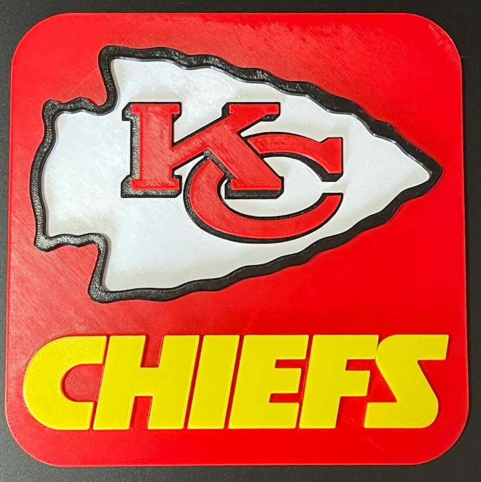 Kc Chief's Logojeff | Download Free Stl Model | Printables with Free Printable Kansas City Chiefs Logo