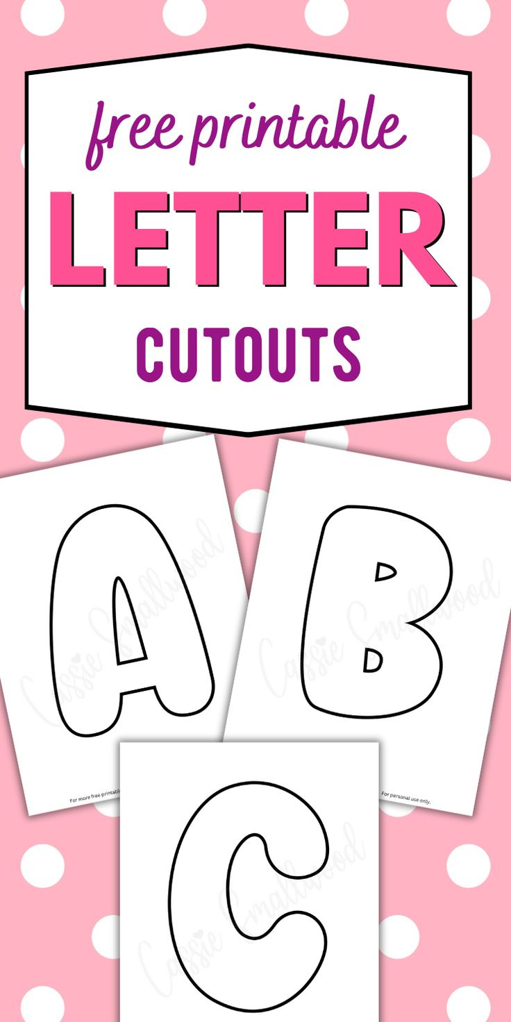 Large Alphabet Letters Free Printable within Printing Printable Cut Out Letters For Bulletin Boards