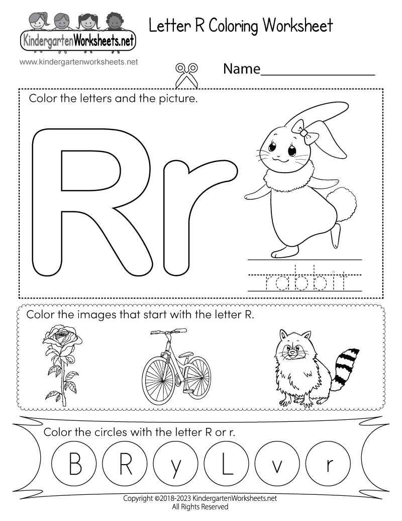 Letter R Coloring Worksheet - Free Printable, Digital, & Pdf pertaining to Free Printable Letter R Worksheets