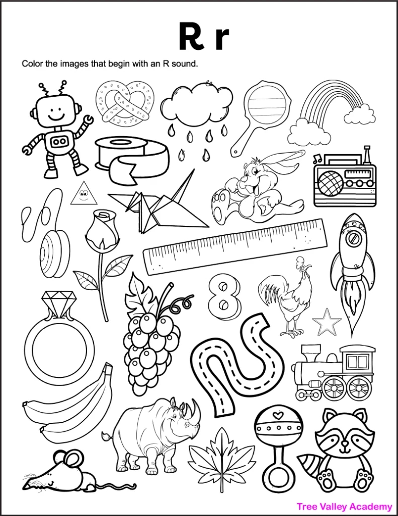 Letter R Sound Worksheets - Tree Valley Academy with regard to Free Printable Letter R Worksheets