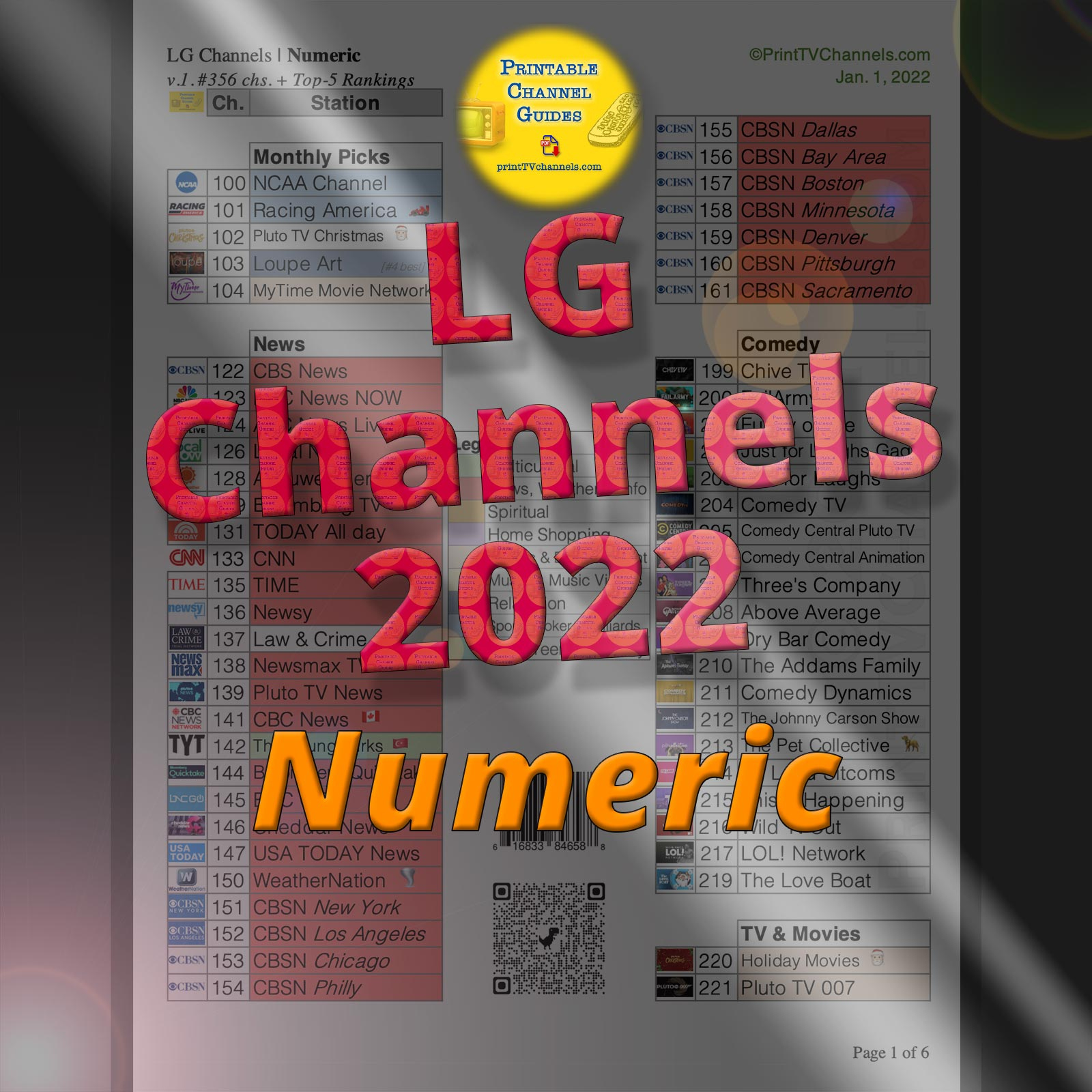Lg Channels List | Printable Channel Guide | Numeric - Free Tv within Printable List of Lg Channels