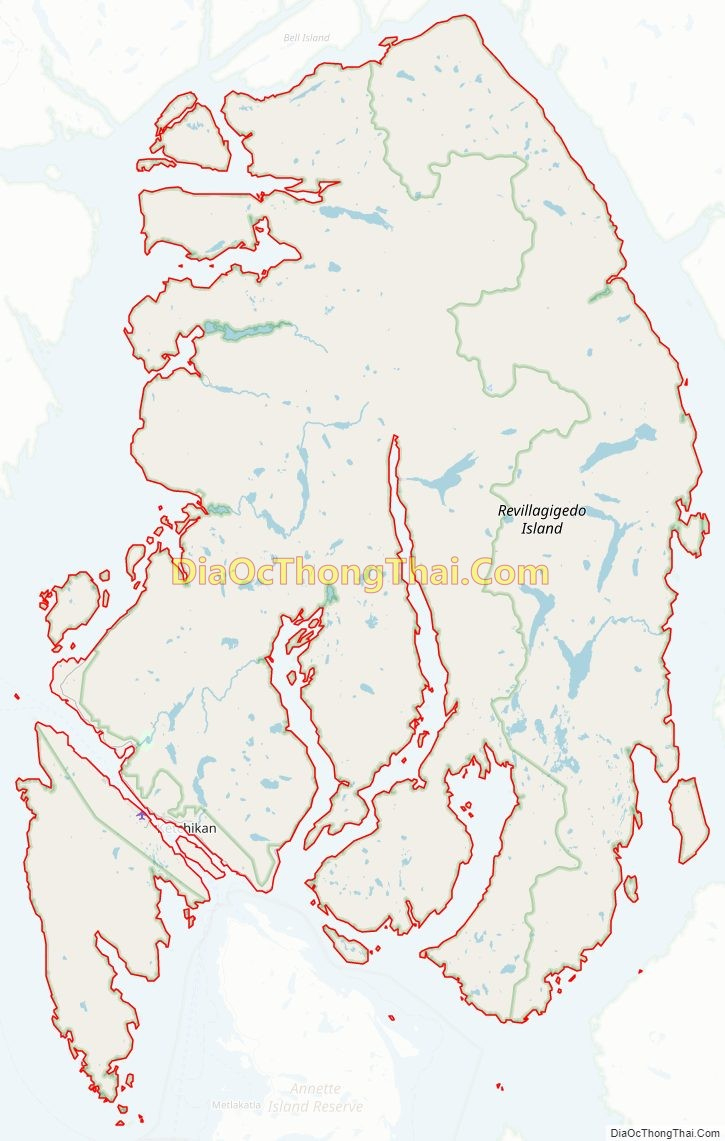 Map Of Ketchikan Gateway Borough, Alaska - Thong Thai Real within Printable Map of Ketchikan Alaska