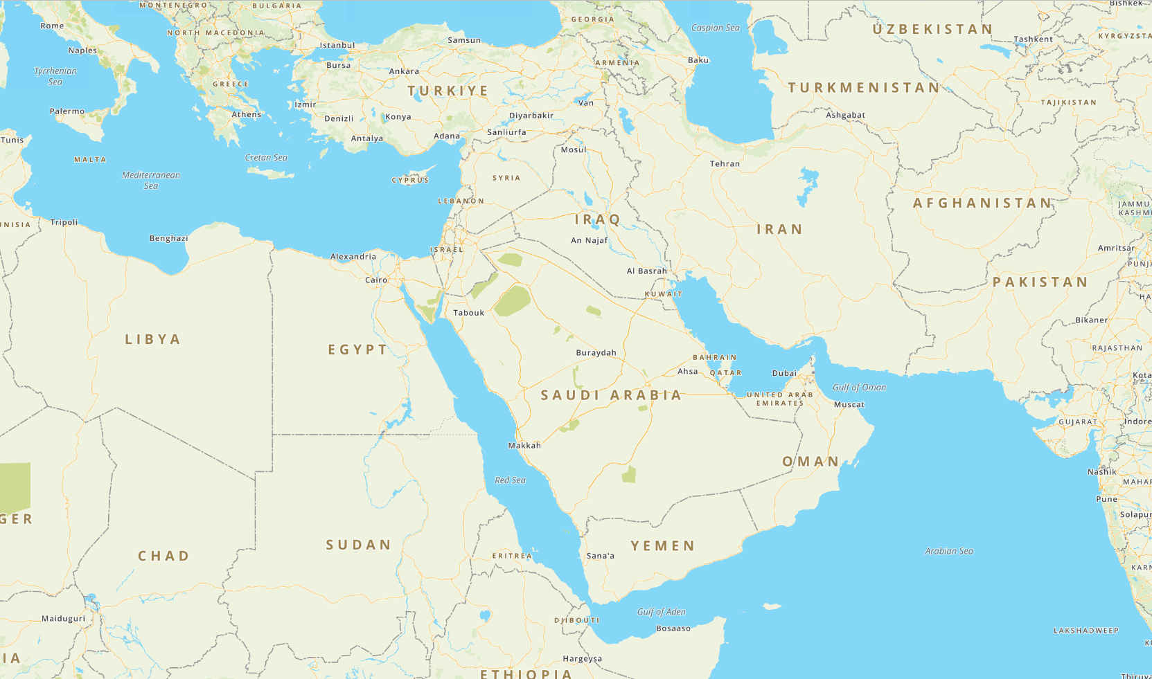 Middle East Map: Explore Interactive And Printable Maps & Full pertaining to Printable Map of Middle East