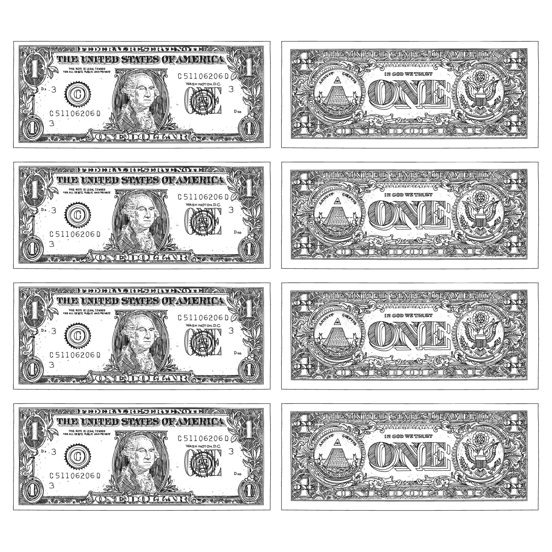 Money That Looks Real - 10 Free Pdf Printables | Printablee with regard to Printable Fake Money Actual Size Front And Back