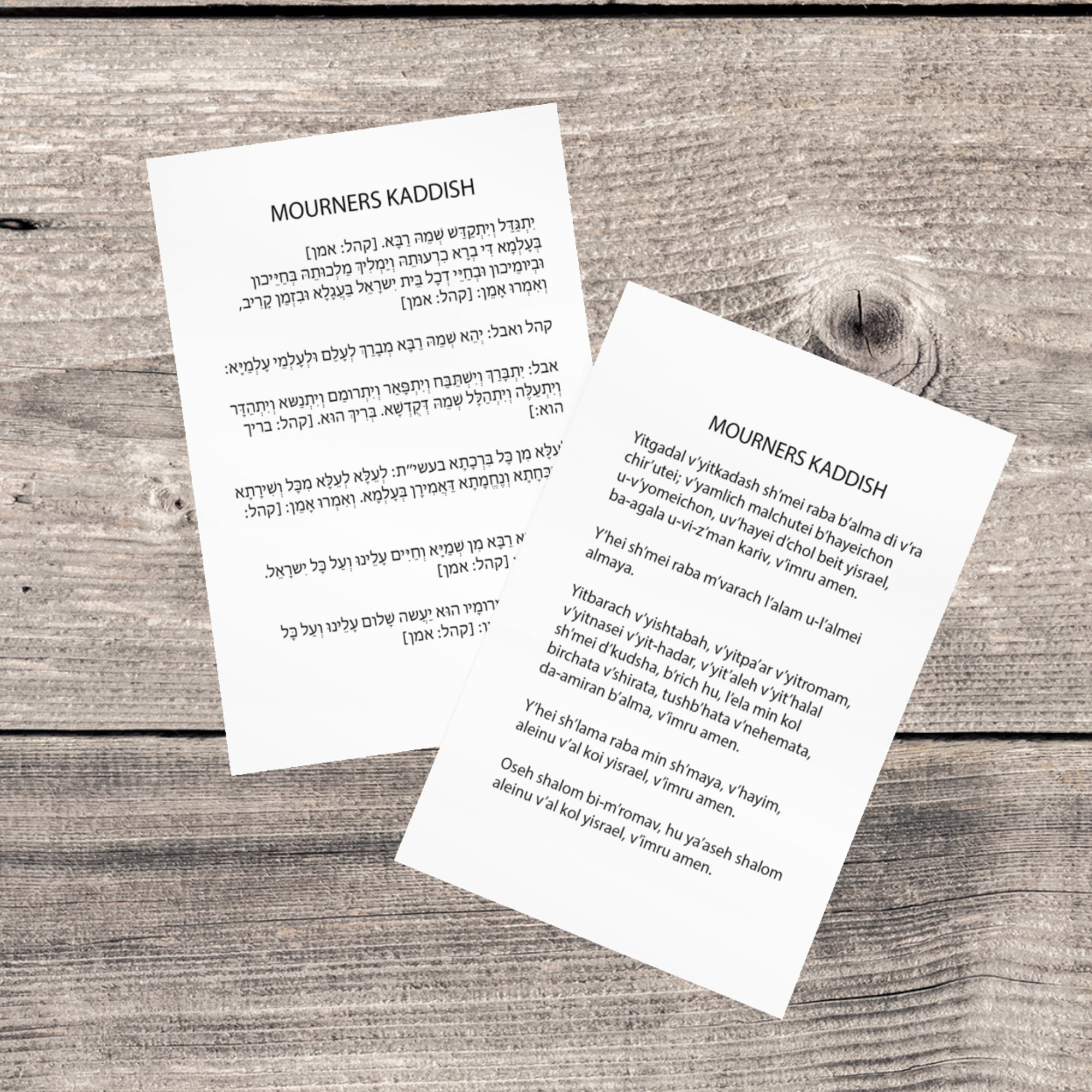 Mourner'S Kaddish Pocket Card, Jewish Mourner'S Prayer Printable, Kaddish Card Printable, Eps, Png, Jpg, Ai, Svg, Pdf, Mourners Kaddish for Printable Mourner's Kaddish English