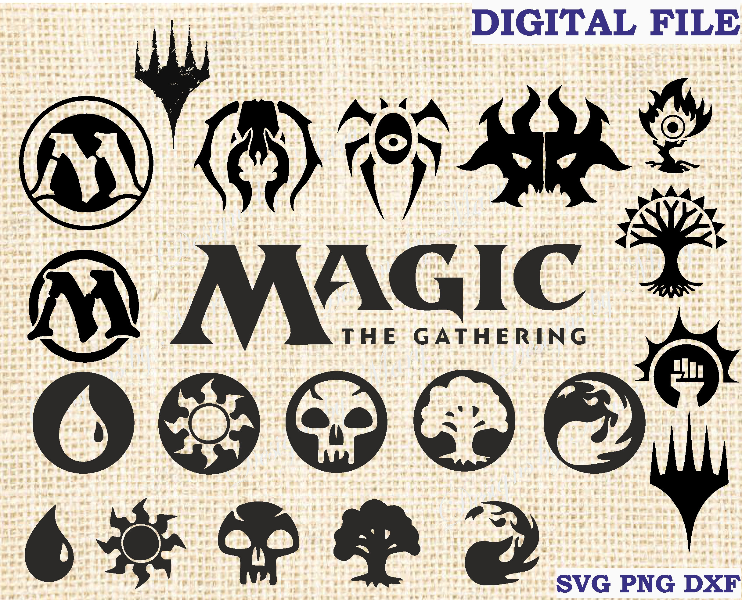 Mtg Symbols - Etsy Canada within Printable Magic the Gathering Symbols