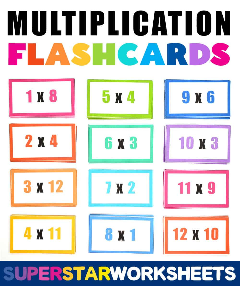 Multiplication Flashcards - Superstar Worksheets regarding Printable Free Multiplication Flash Cards