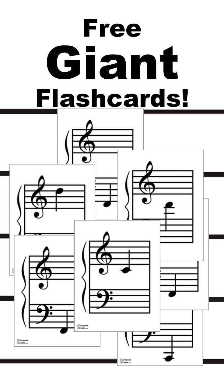 Music Notes Flash Cards Printable - Printable Party Favors regarding Free Printable Music Flash Cards