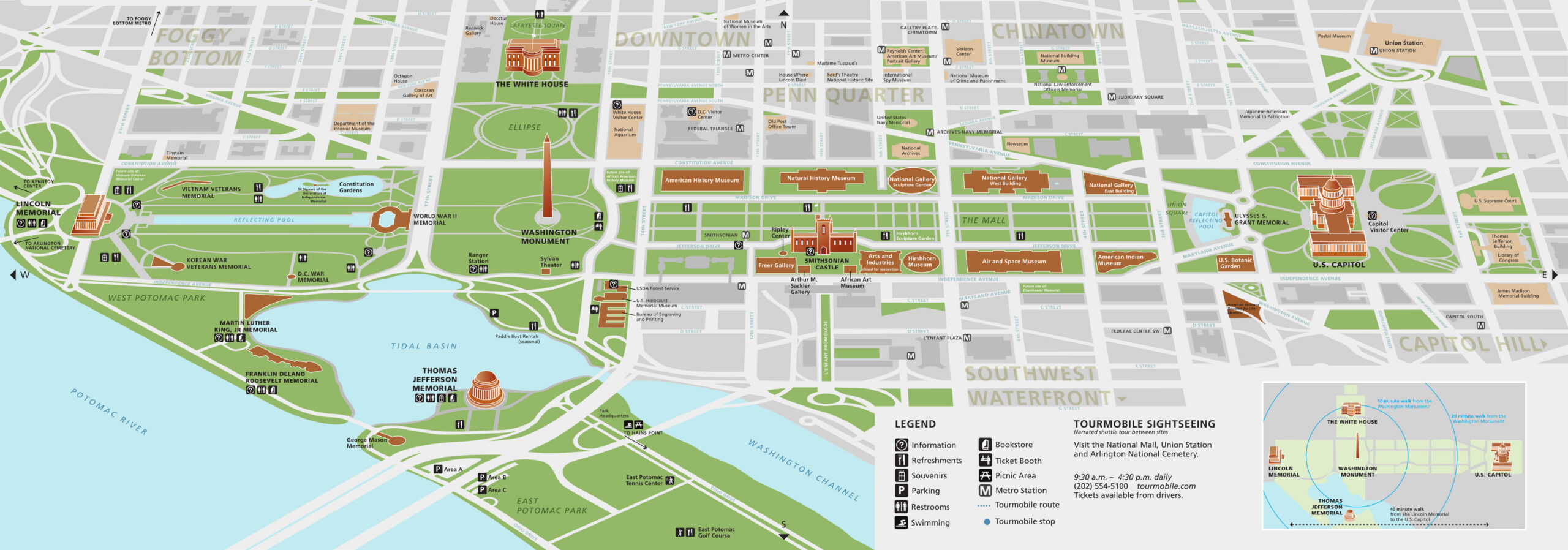 National Mall Maps | Npmaps: Free National Park Maps intended for Pdf Printable National Mall Map