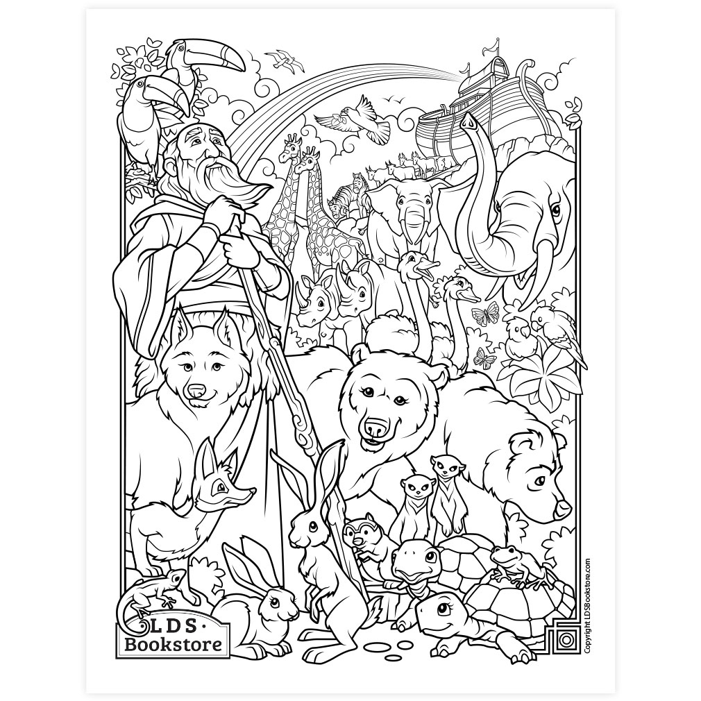 Noah And The Ark Coloring Page - Printable throughout Noah's Ark Printable Pictures