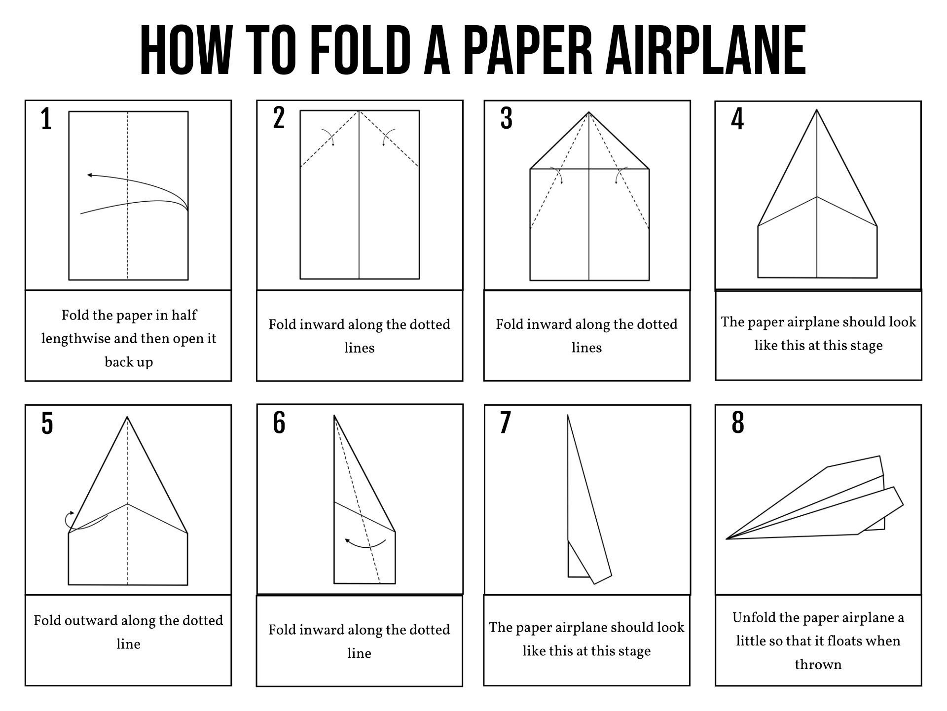 Paper Airplane Templates - 14 Free Pdf Printables | Printablee within Paper Airplanes Templates Free Printables