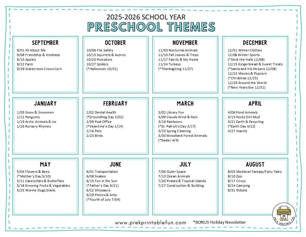 Preschool Lesson Plans - Pre-K Printable Fun in Free Preschool Printable Lesson Plans