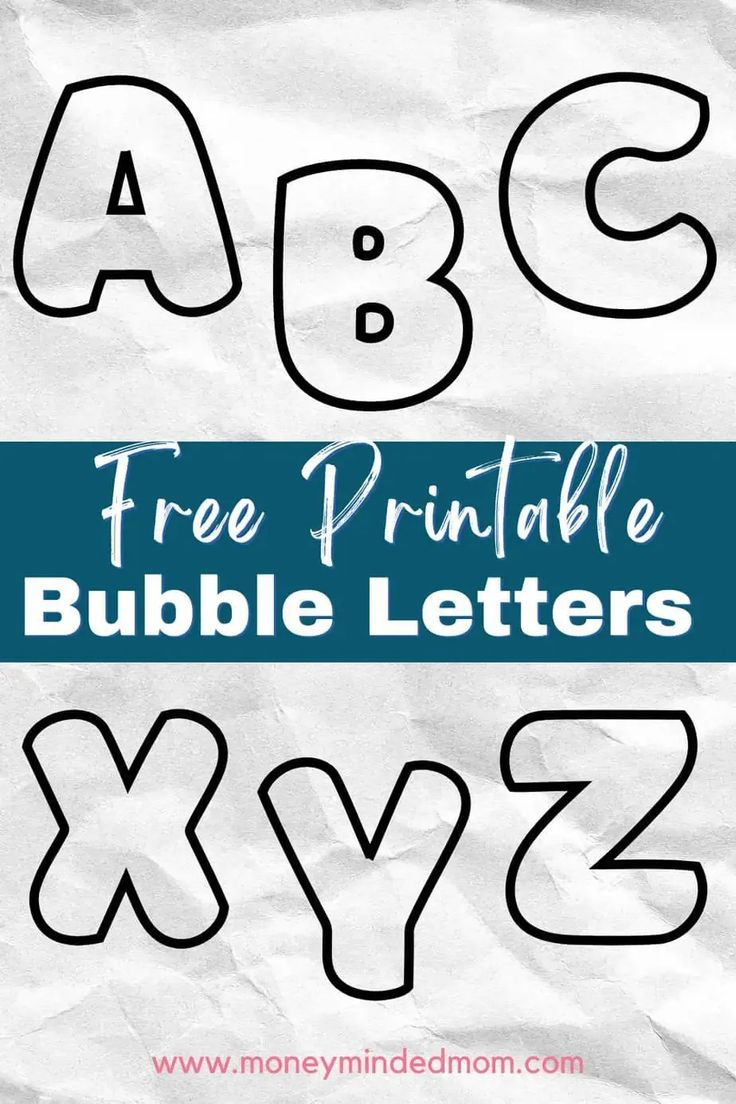 Printable Bubble Alphabet Letters for Free Printable Bubble Letters For Bulletin Boards