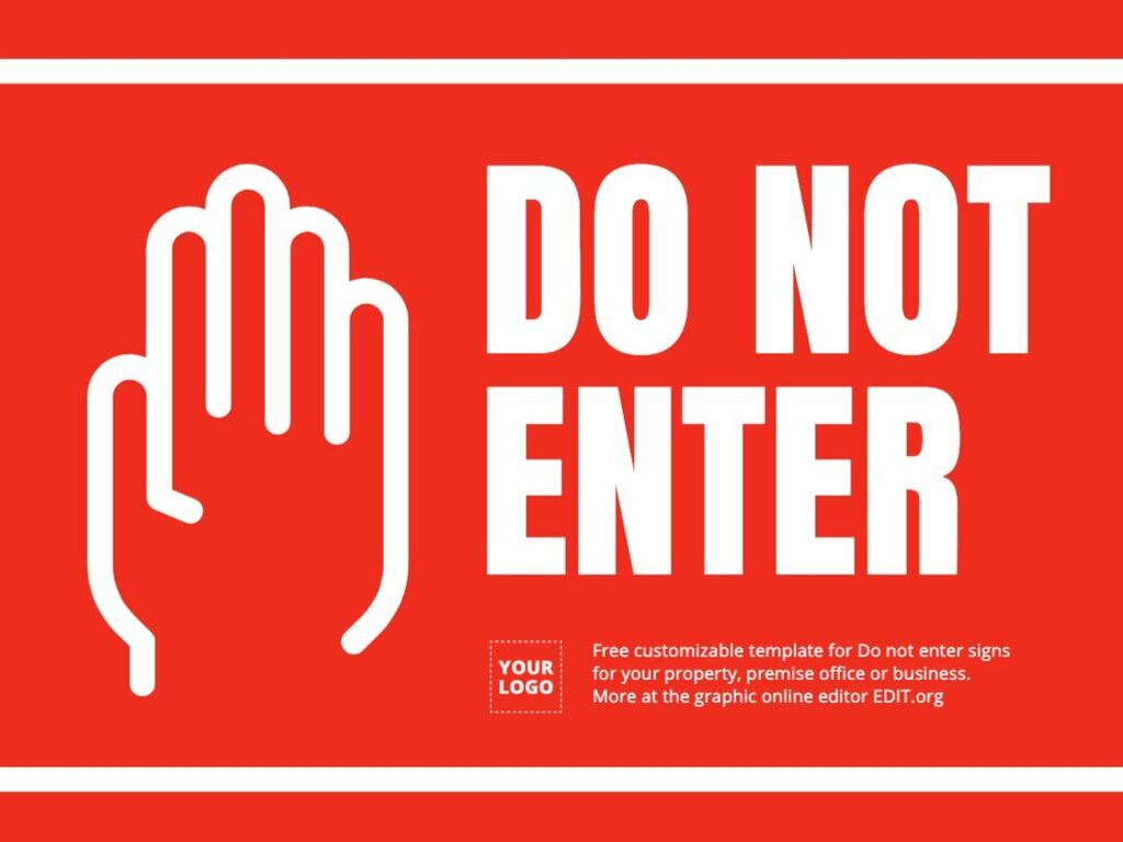Printable Do Not Enter Sign Templates with Do Not Enter Printable Signs
