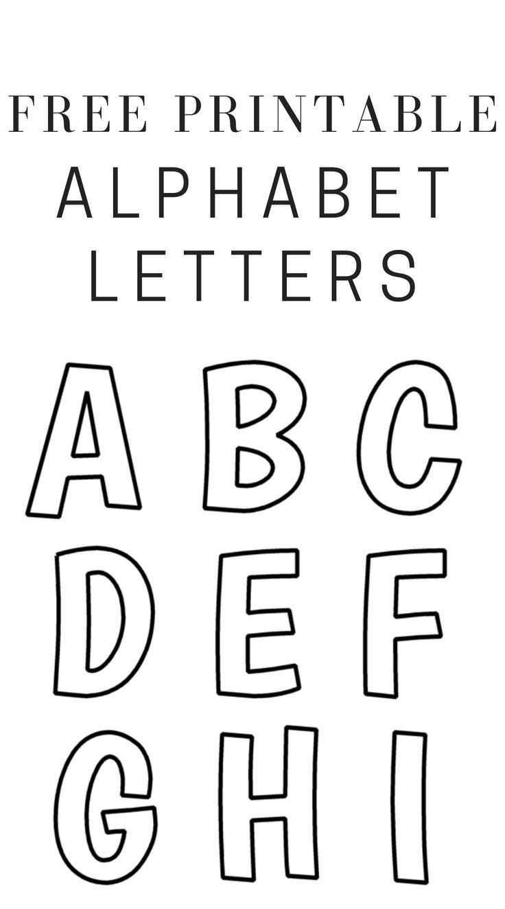 Printable Free Alphabet Templates regarding Printing Printable Cut Out Letters For Bulletin Boards