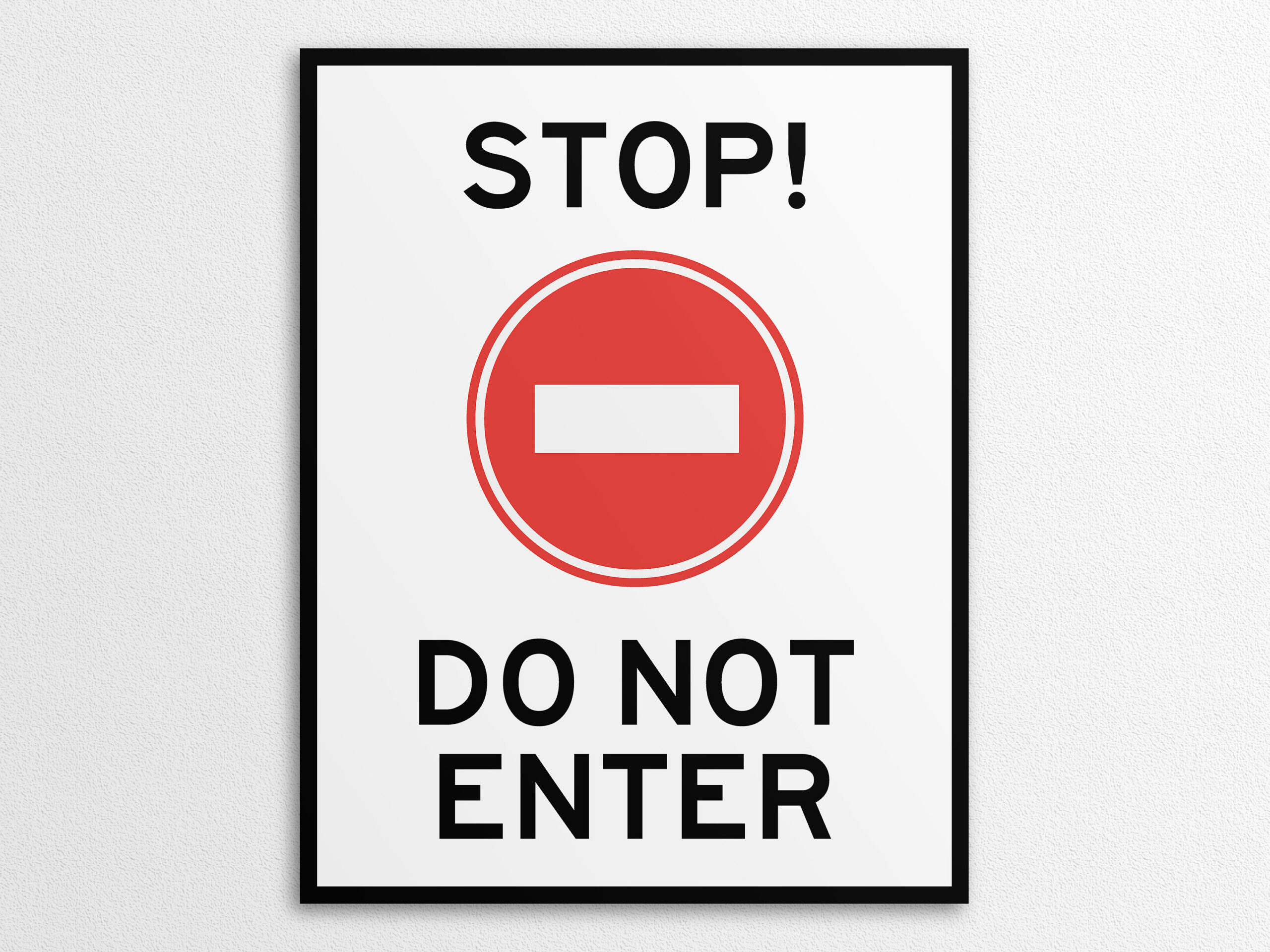 Printable No Not Enter Signs In Us Letter And A4 Sizes, Instant with Do Not Enter Printable Signs