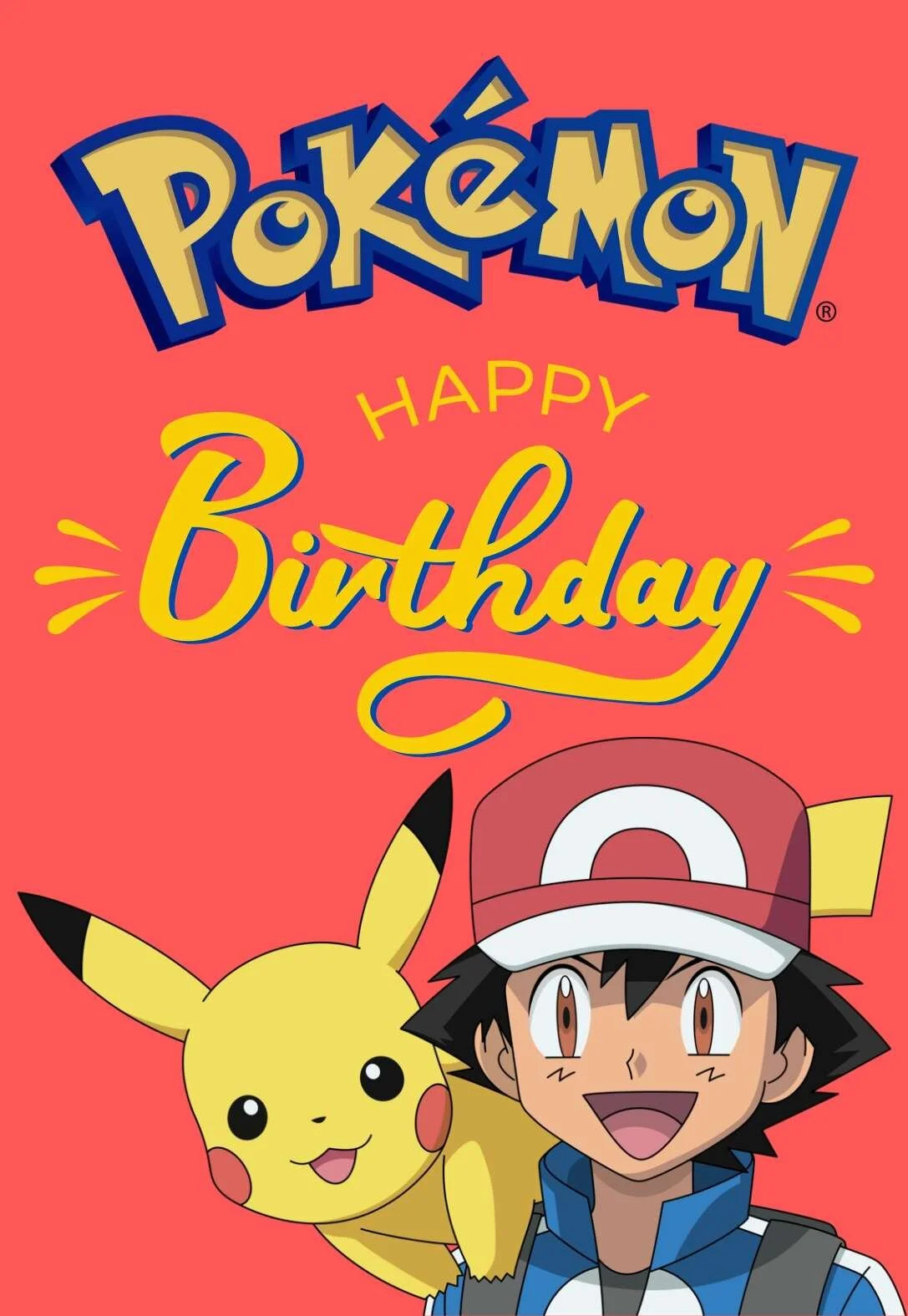 Printable Pokemon Birthday Cards — Printbirthday.cards for Free Printable Pokemon Birthday Cards
