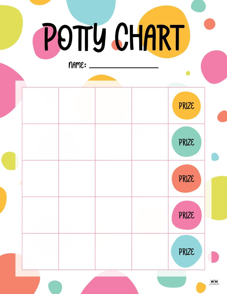 Printable Potty Training Charts - 20 Pages | Printabulls with regard to Potty Training Chart Printable Free